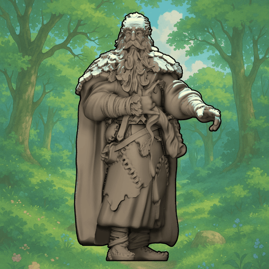 Seltern Obranch – 32mm Druid Miniature | STL & Resin
