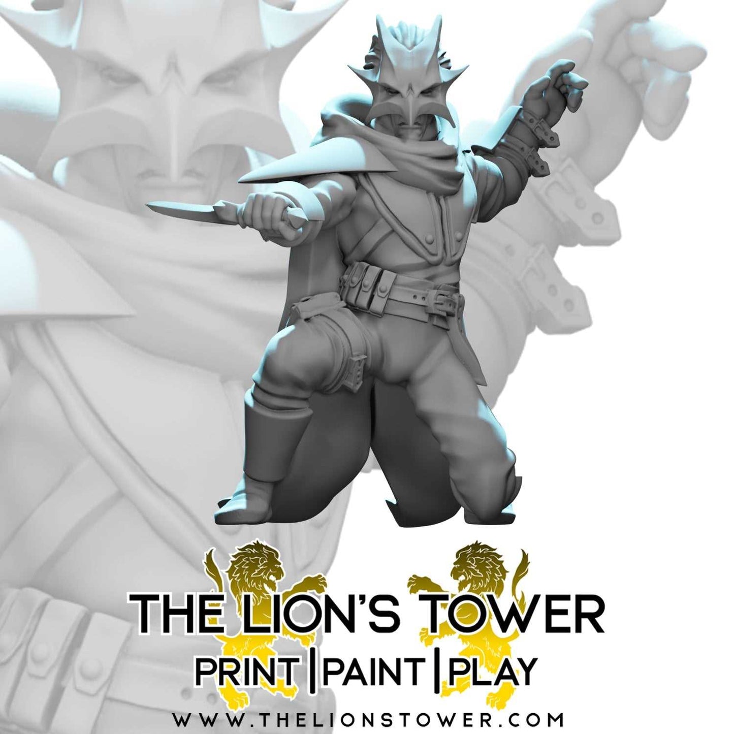 Tiamat Cultists Bundle (Set of 5 x 32mm scale resin miniatures with MDF bases)