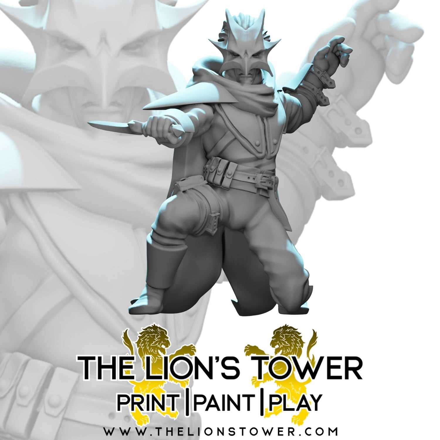 Tiamat Cultists Bundle (Set of 5 x 32mm scale resin miniatures with MDF bases)