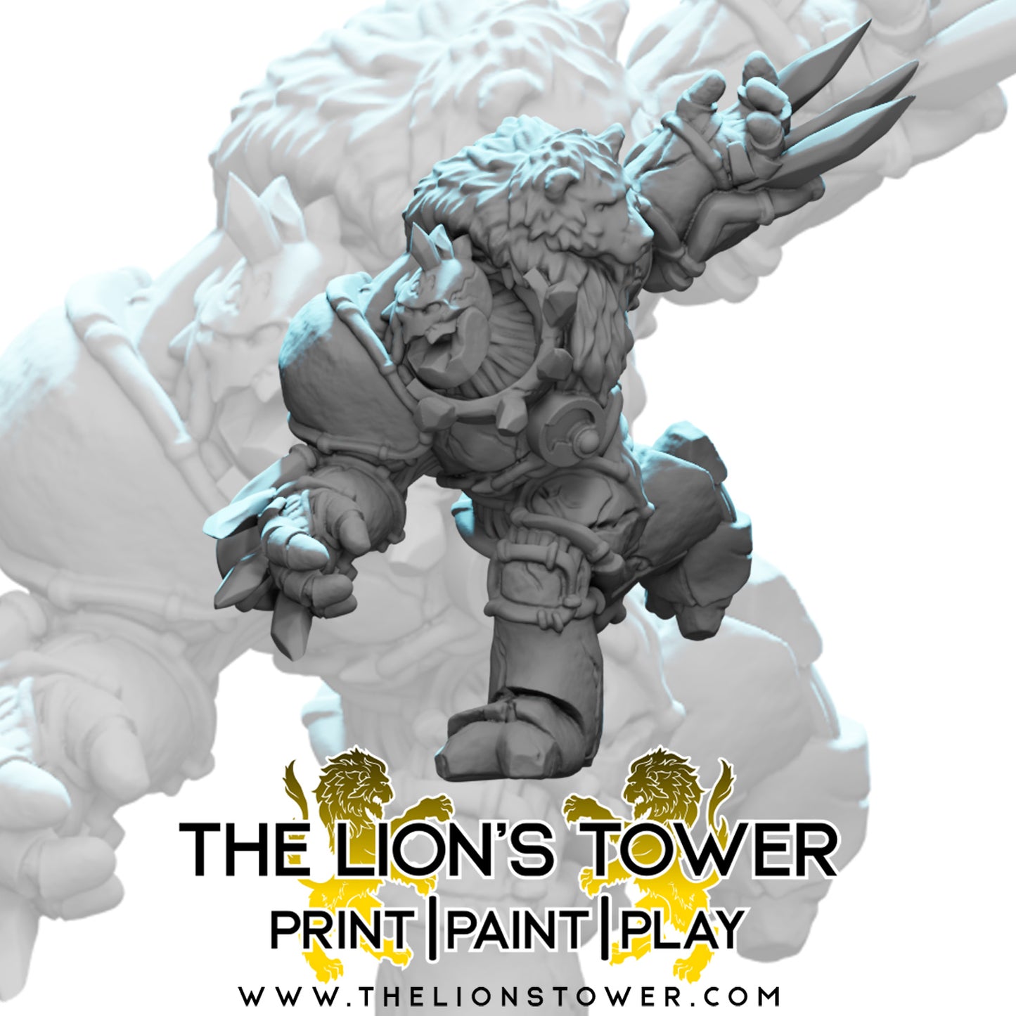 Warforged Barbarian STL Files