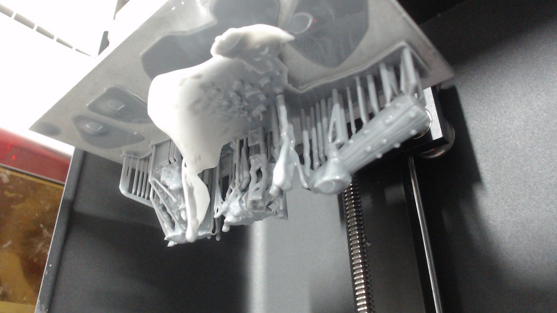 Lessons Learnt: 3D printing fails due to cold weather and low resin temperature