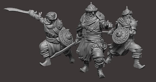 November sculpts - Saracen style warriors for the Knights of the Shield