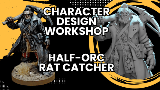 Design Workshop - Design a Half-Orc Rat Catcher for D&D (plus free STL file!)