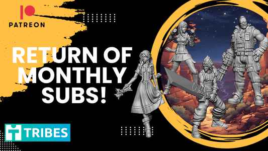 Patreon and Tribes relaunch for August!