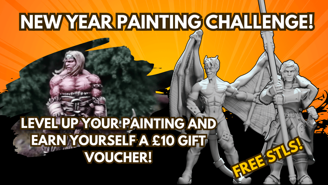 Painting Challenge with a £10 gift voucher reward for participating!