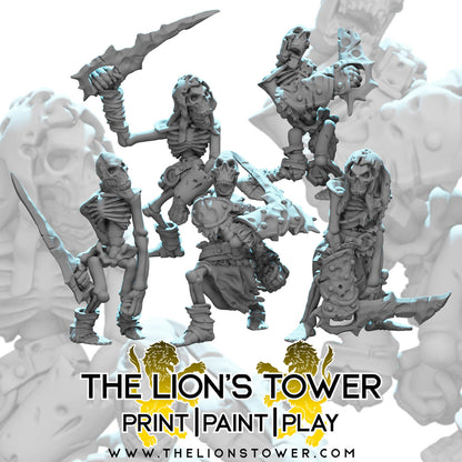 Goblin Skeletons with Swords (set of 5)