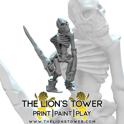 Goblin Skeletons with Swords (set of 5)