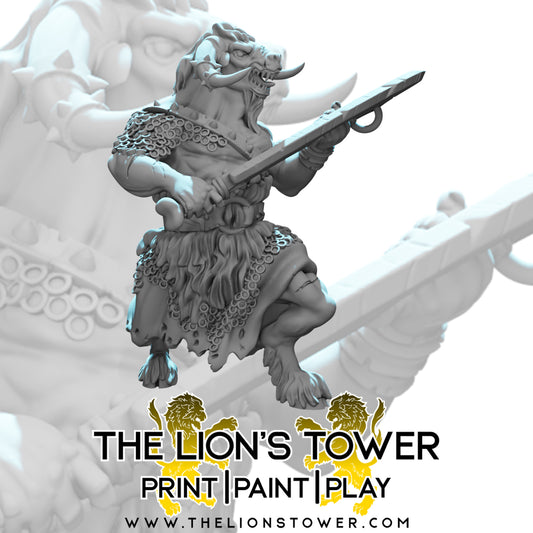 Minotaur miniature 32mm for D&D and tabletop RPGs