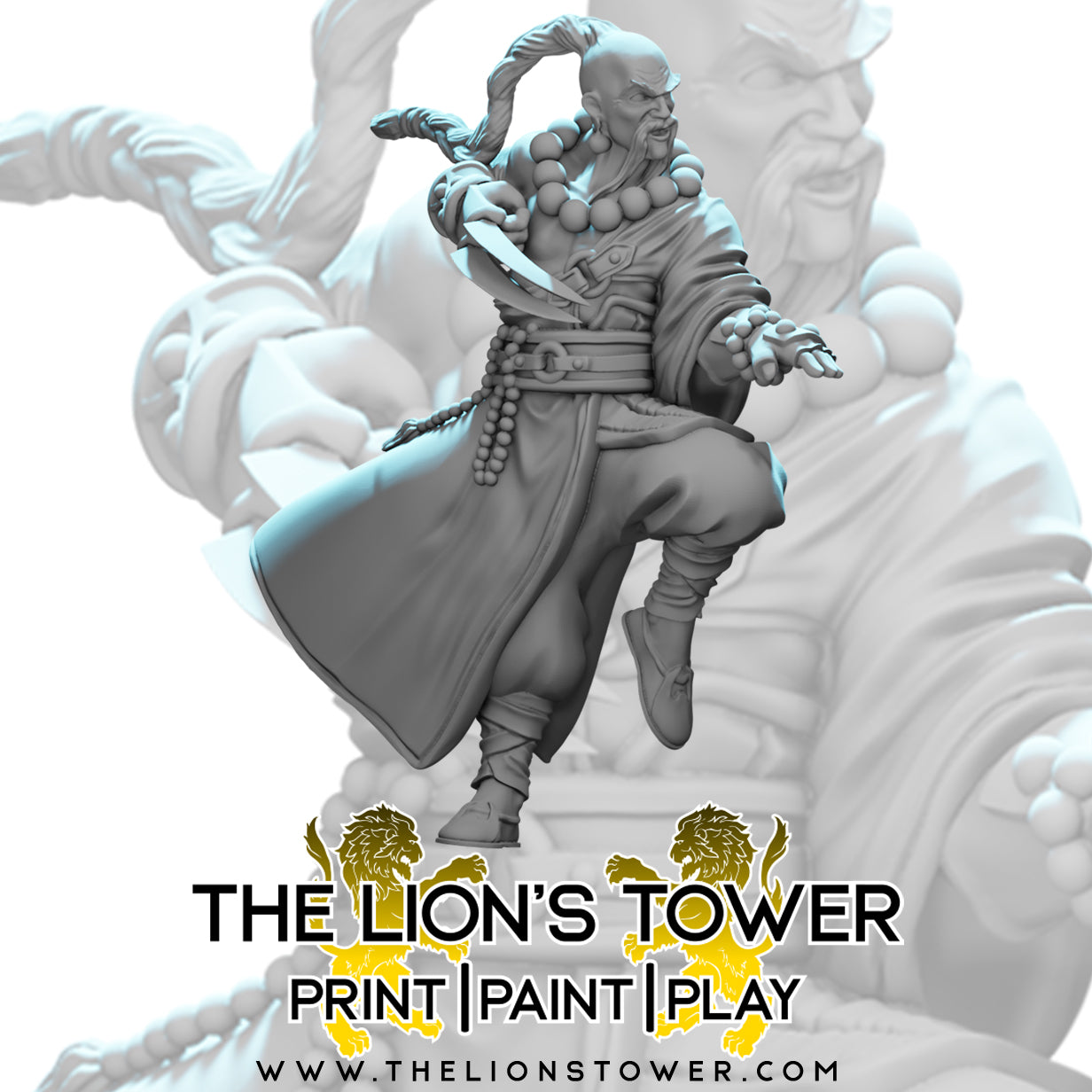Kingdom of Talarius - Grand Master Kang (32mm scale resin miniature with MDF base)