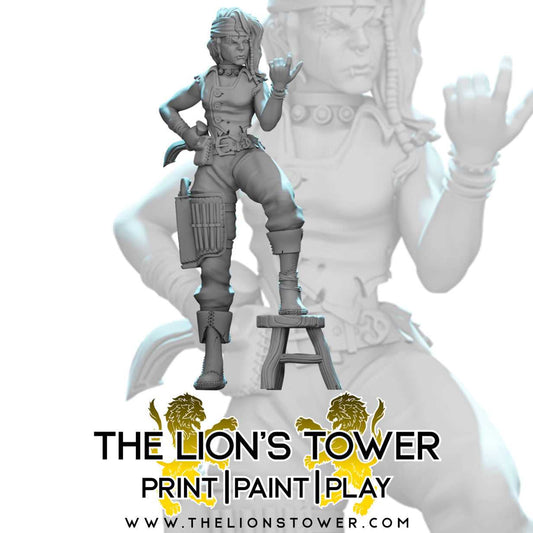 Karina the Informer (32mm scale resin miniature with MDF base)