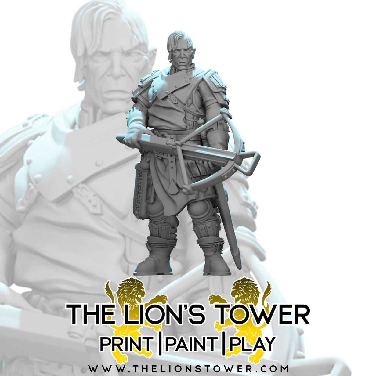 Mercenary Company With Crossbows Set Of 6 X 32mm Scale Resin Miniatur The Lions Tower